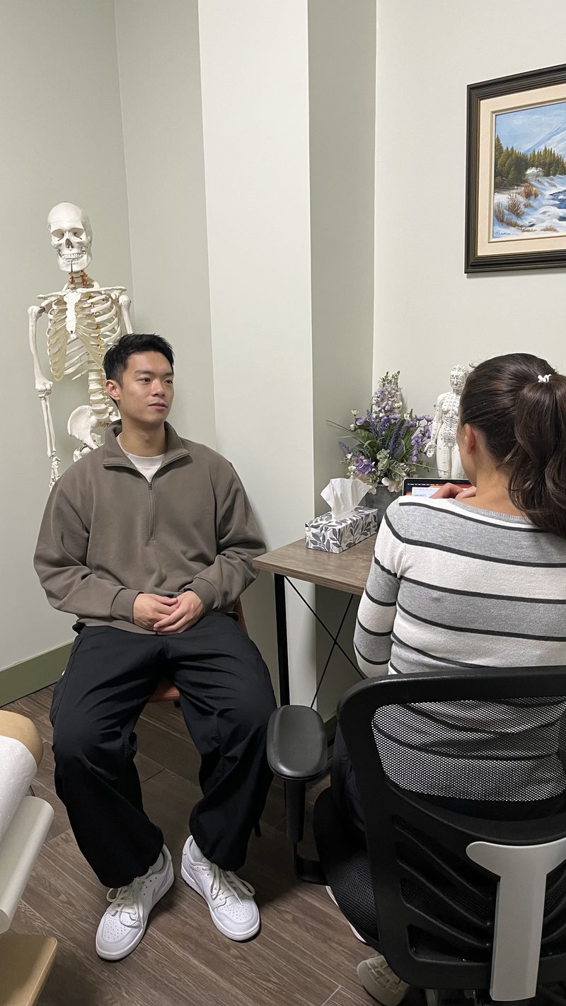 Patient consultation at The Healing Theory