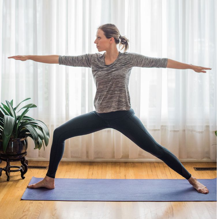 Laura demonstrating exercise rehabilitation at The Healing Theory