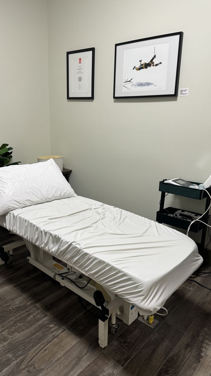 Physiotherapy treatment room at The Healing Theory