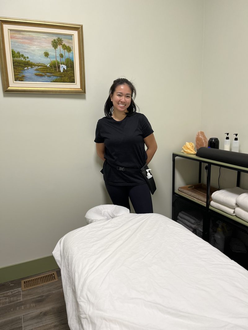 Massage therapist at The Healing Theory