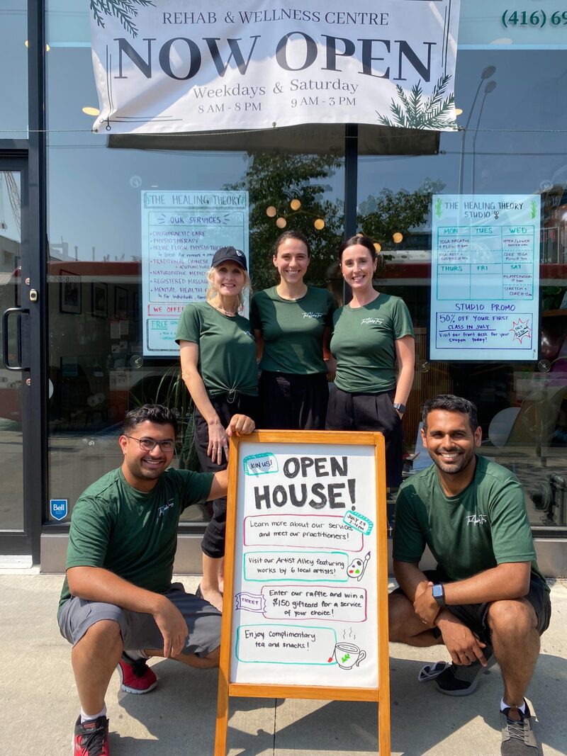 The Healing Theory team at our open house event